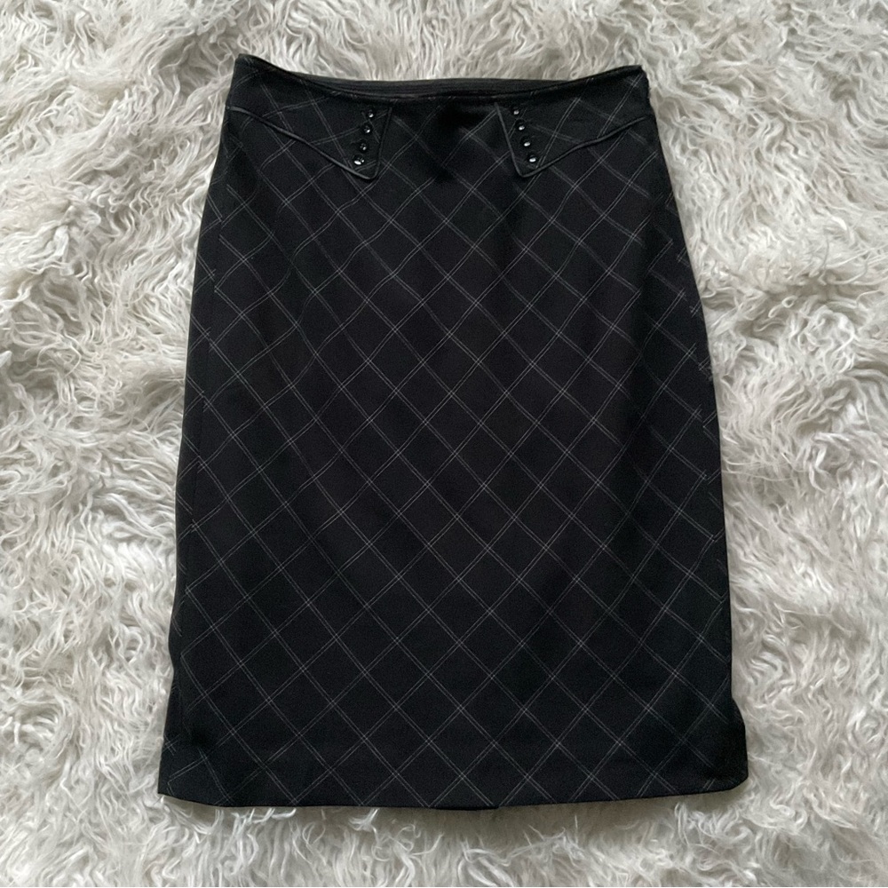 WHBM CHECK WINDOWPANE‎ SKIRT